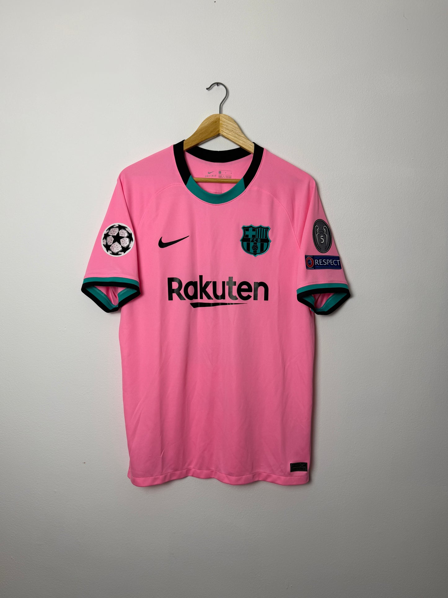 Lionel Messi FC Barcelona 2020-21 third football shirt (L)