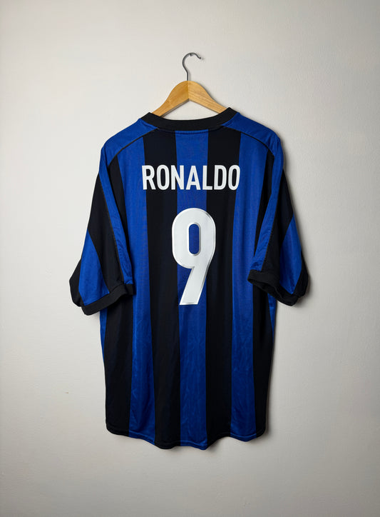 Ronaldo Nazario Inter Milan 1999-00 home football shirt (XL)