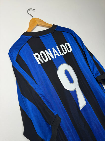 Ronaldo Nazario Inter Milan 1999-00 home football shirt (XL)