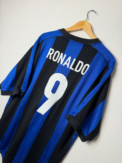 Ronaldo Nazario Inter Milan 1999-00 home football shirt (XL)