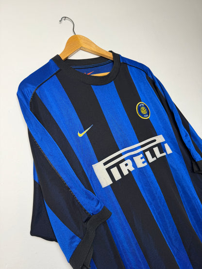 Ronaldo Nazario Inter Milan 1999-00 home football shirt (XL)