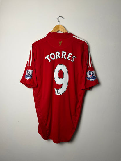 Fernando Torres Liverpool FC 2008-09 home football shirt (XL)