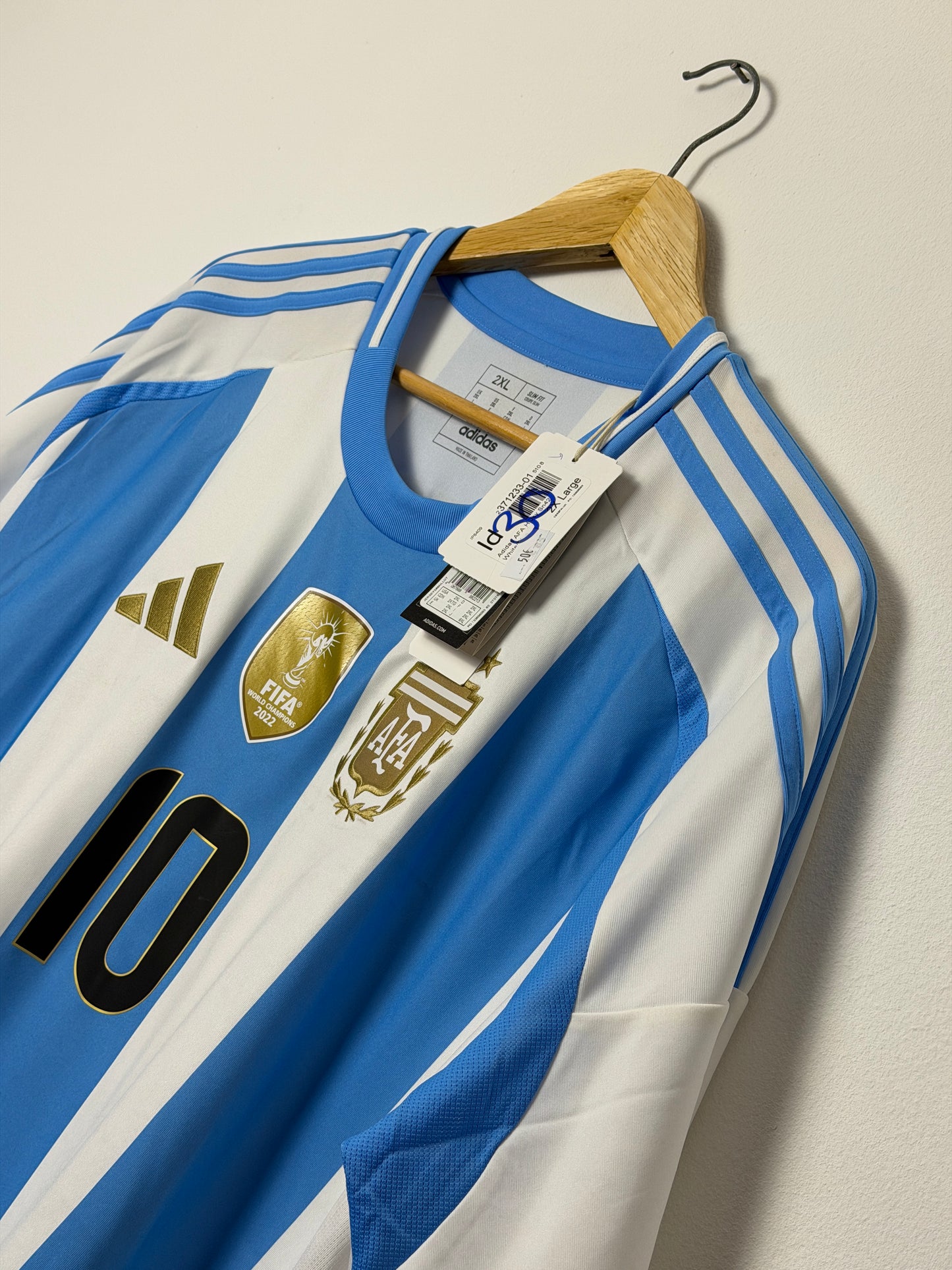Lionel Messi Argentina 2024 home football shirt (XXL)