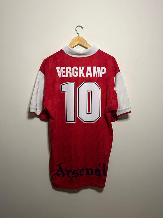 Dennis Bergkamp Arsenal FC 1994-96 home football shirt (XL)
