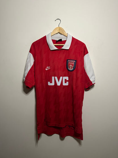 Dennis Bergkamp Arsenal FC 1994-96 home football shirt (XL)