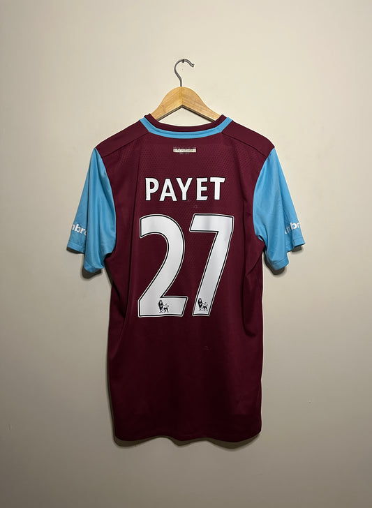 Dimitri Payet West Ham United 2015-16 limited edition home football shirt (L)