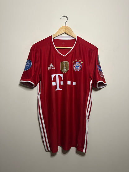 Robert Lewandowski FC Bayern Munich 2020-21 home football shirt (M)