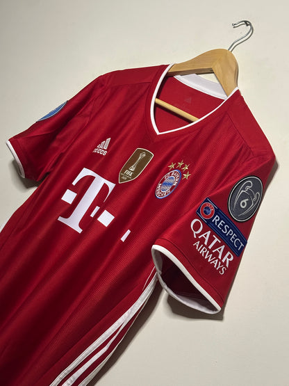 Robert Lewandowski FC Bayern Munich 2020-21 home football shirt (M)