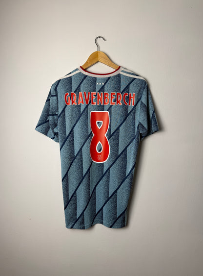 Ryan Gravenberch AFC Ajax 2020-21 away football shirt (M)