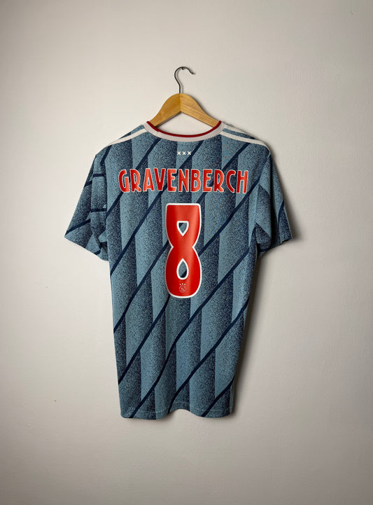 Ryan Gravenberch AFC Ajax 2020-21 away football shirt (M)