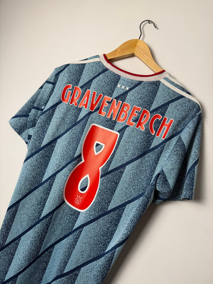 Ryan Gravenberch AFC Ajax 2020-21 away football shirt (M)