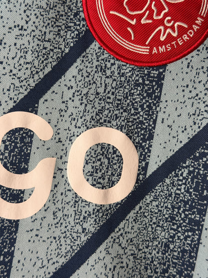 Ryan Gravenberch AFC Ajax 2020-21 away football shirt (M)