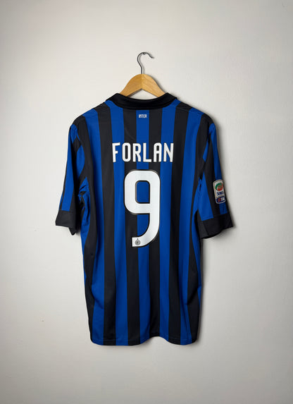 Diego Forlan Inter Milan 2011-12 home football shirt (M)