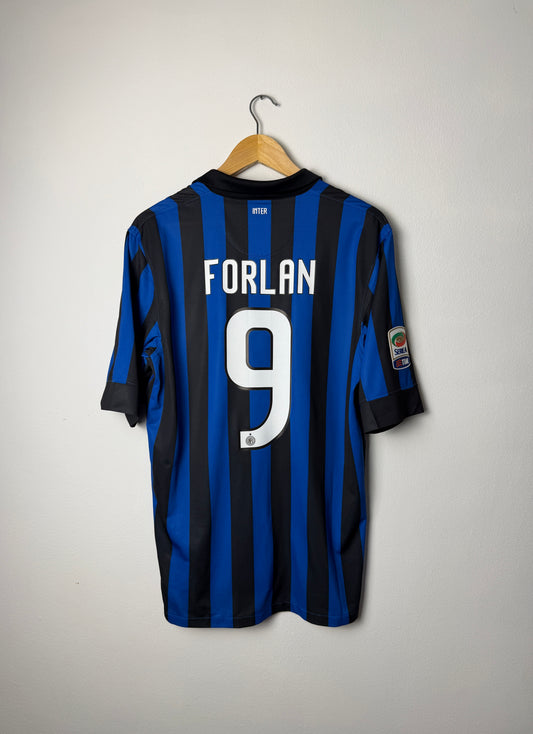 Diego Forlan Inter Milan 2011-12 home football shirt (M)