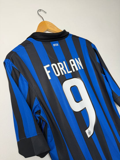 Diego Forlan Inter Milan 2011-12 home football shirt (M)