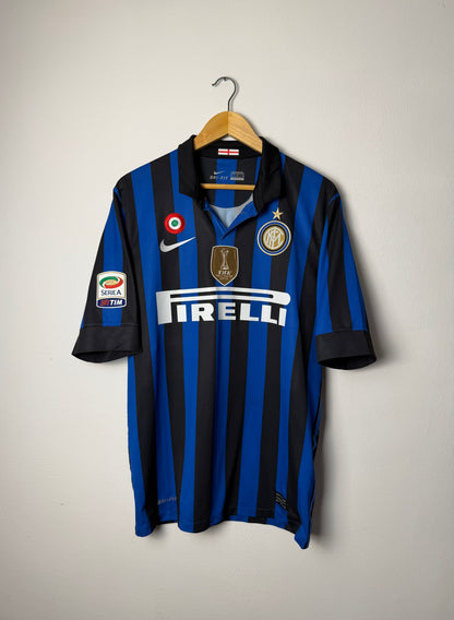 Diego Forlan Inter Milan 2011-12 home football shirt (M)