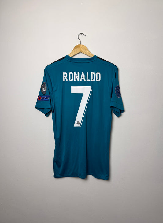 Cristiano Ronaldo Real Madrid CF 2017-18 third football shirt (M)