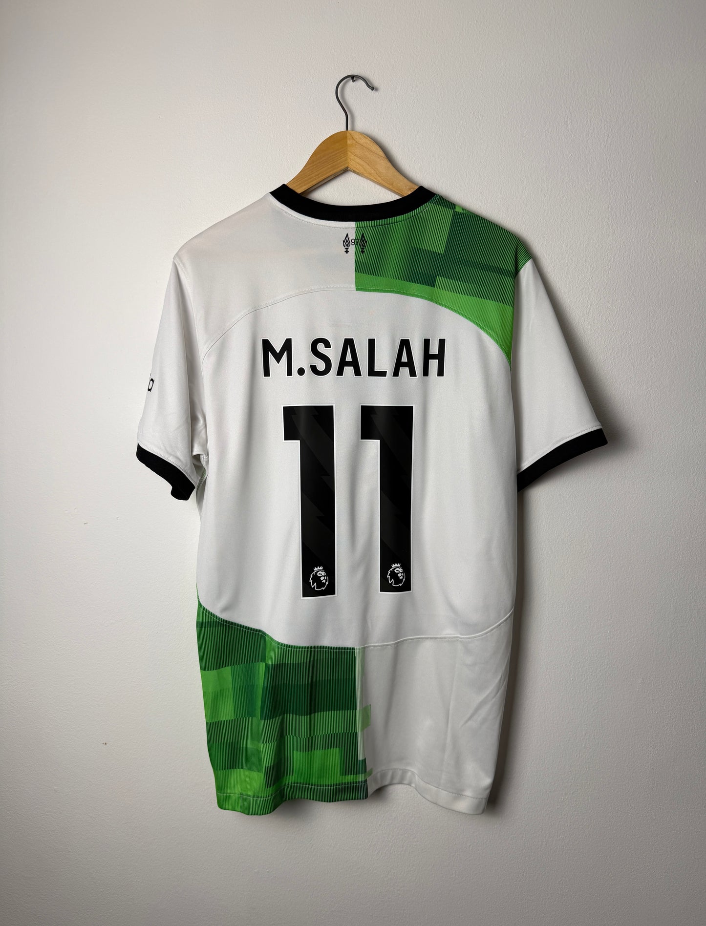 Mohamed Salah Liverpool FC 2023-24 away football shirt (L)