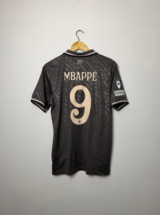 Kylian Mbappe Real Madrid CF 2024-25 third football shirt (M)