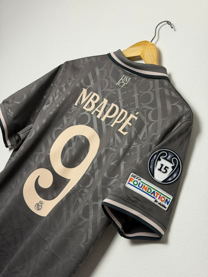 Kylian Mbappe Real Madrid CF 2024-25 third football shirt (M)