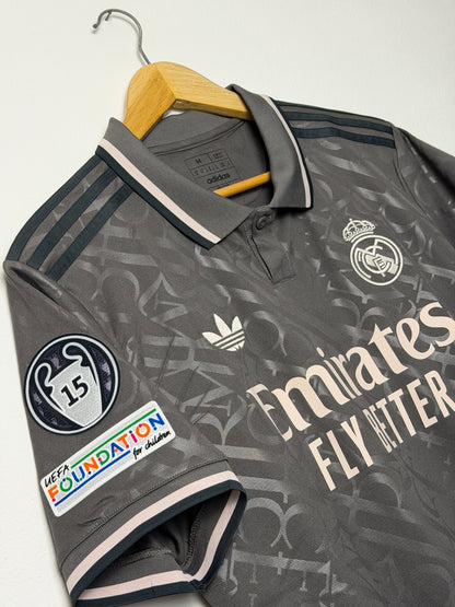 Kylian Mbappe Real Madrid CF 2024-25 third football shirt (M)