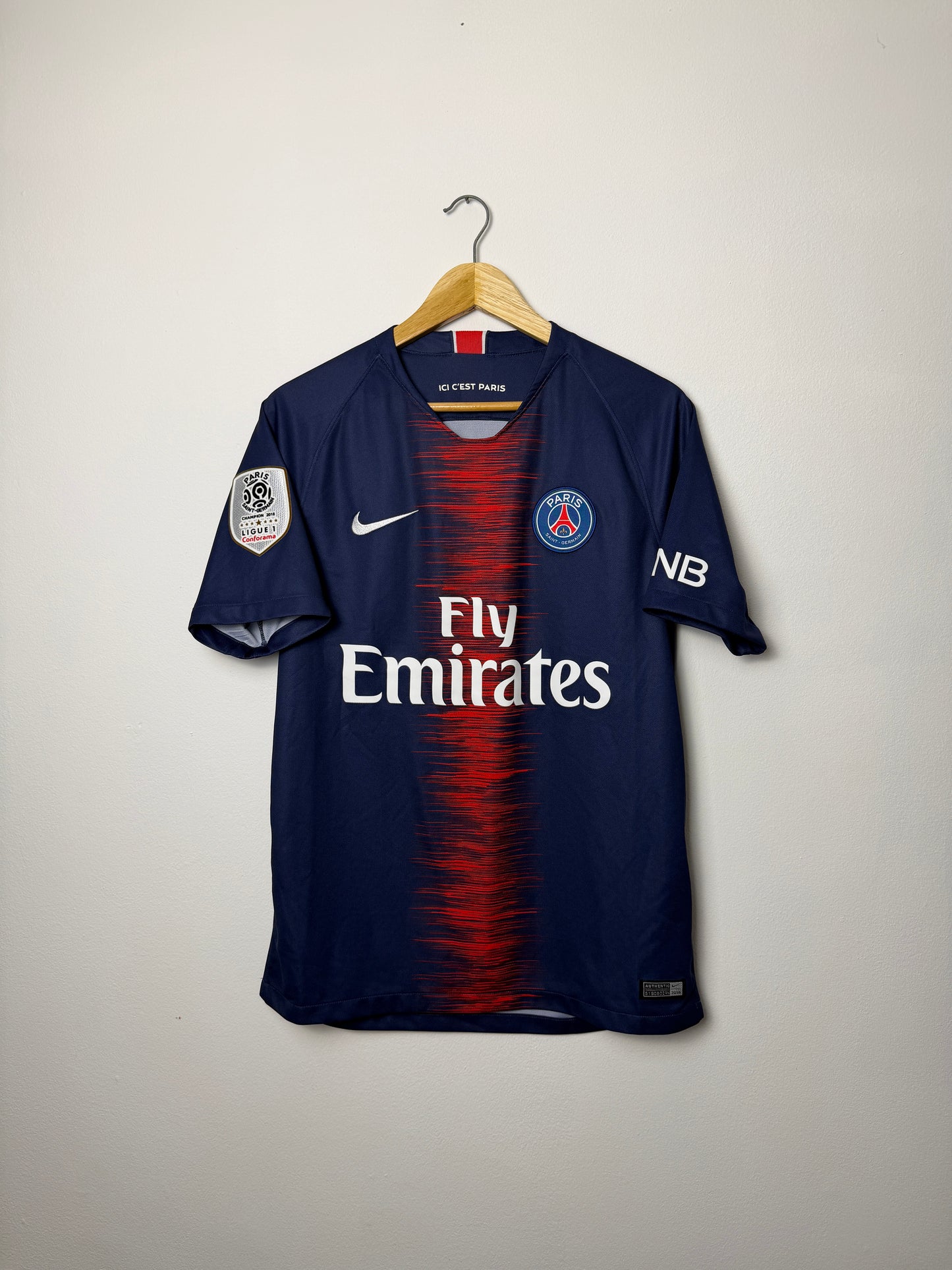 Neymar JR PSG 2018-19 home football shirt (M)