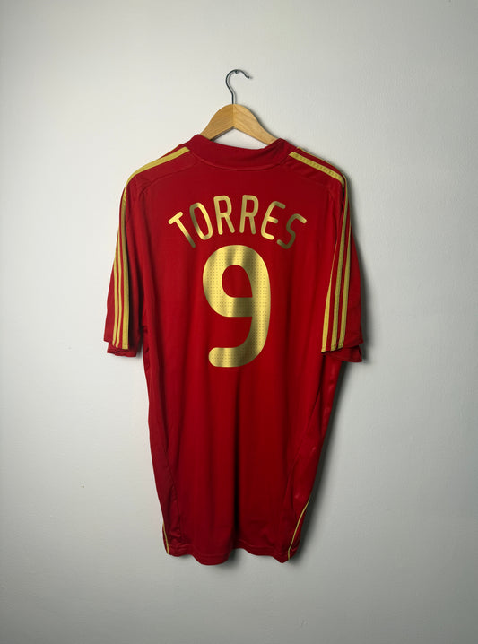 Fernando Torres Spain 2008 home football shirt (XL)