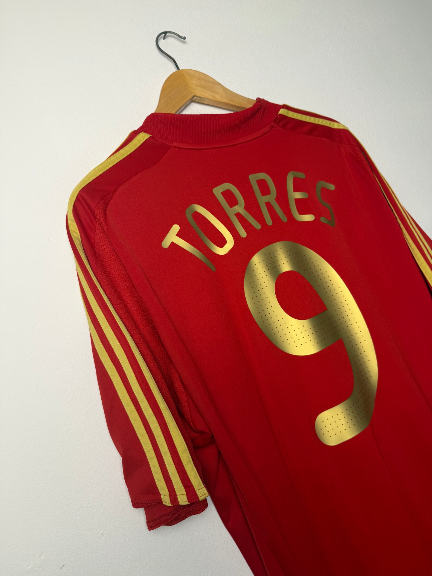 Fernando Torres Spain 2008 home football shirt (XL)