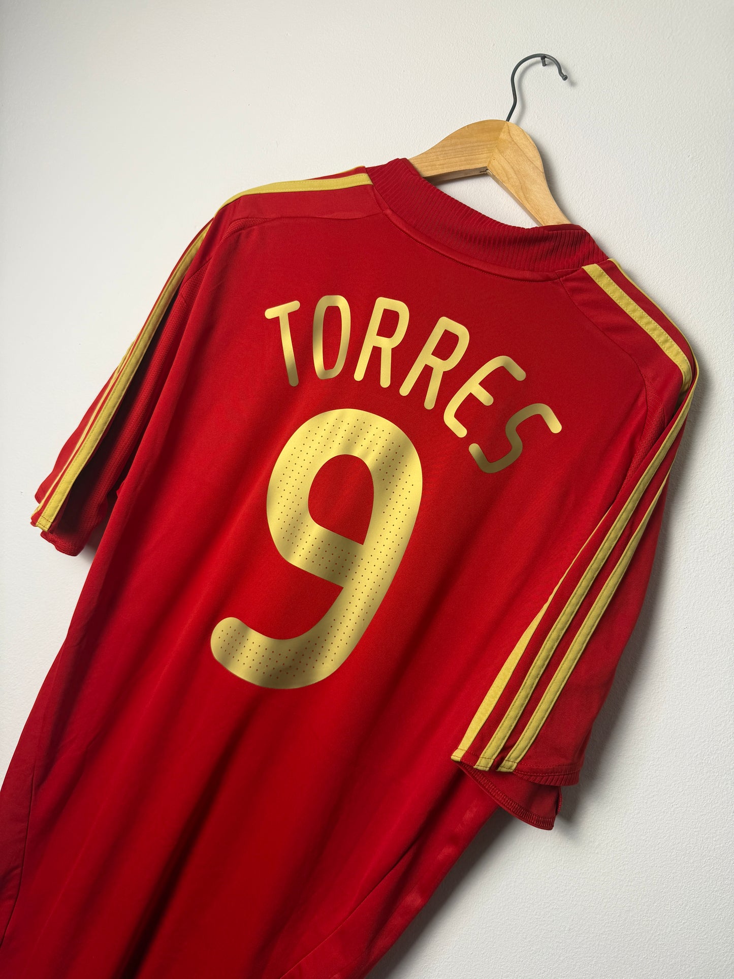 Fernando Torres Spain 2008 home football shirt (XL)