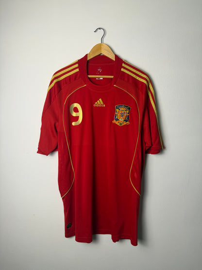 Fernando Torres Spain 2008 home football shirt (XL)