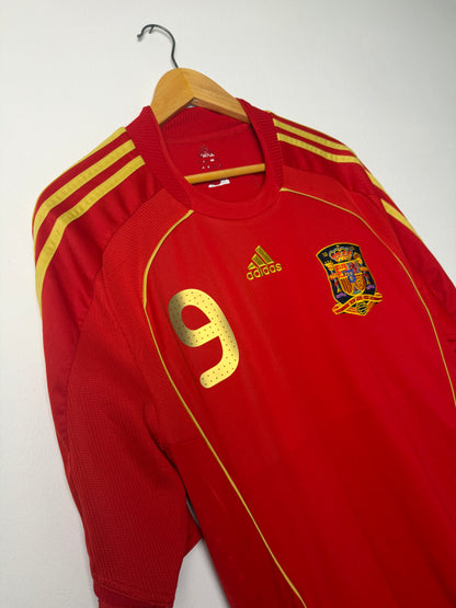 Fernando Torres Spain 2008 home football shirt (XL)