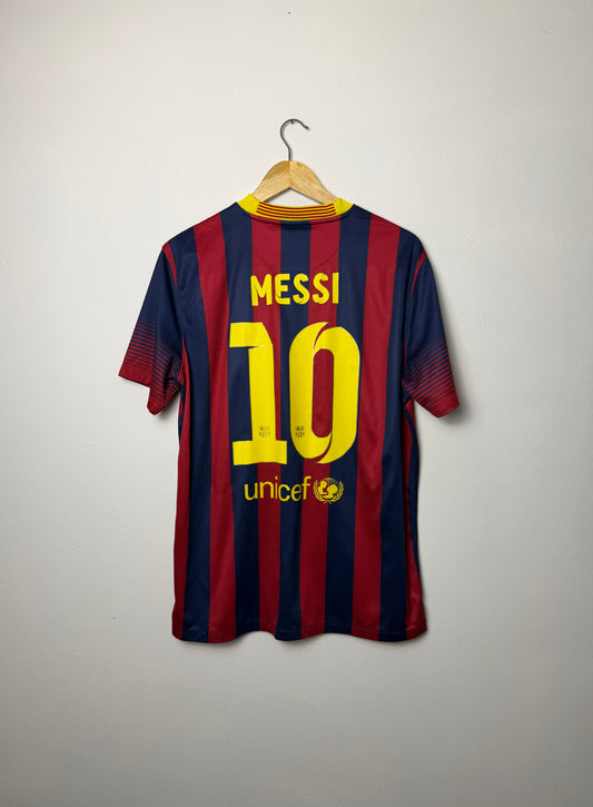 Lionel Messi FC Barcelona 2013-14 home football shirt (L)