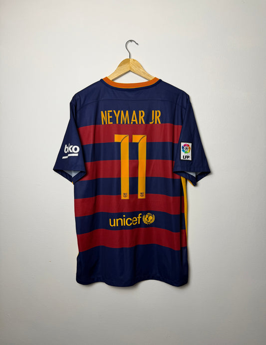 Neymar JR FC Barcelona 2016-17 home football shirt (XL)