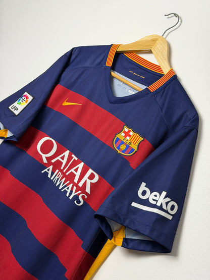 Neymar JR FC Barcelona 2016-17 home football shirt (XL)