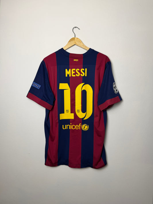 Lionel Messi FC Barcelona 2014-15 final edition home football shirt (XL)