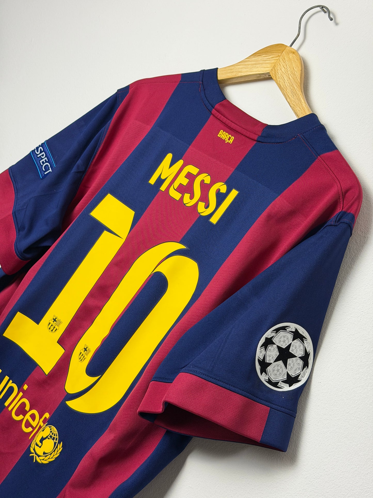 Lionel Messi FC Barcelona 2014-15 final edition home football shirt (XL)