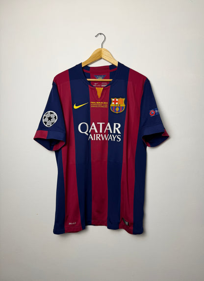 Lionel Messi FC Barcelona 2014-15 final edition home football shirt (XL)