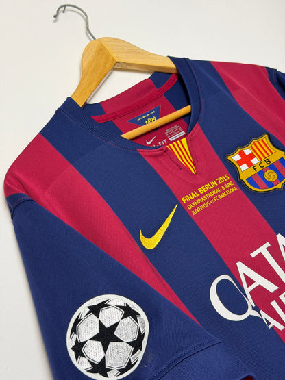 Lionel Messi FC Barcelona 2014-15 final edition home football shirt (XL)