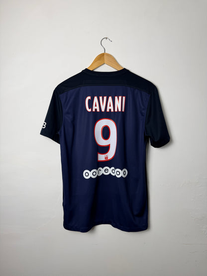 Edinson Cavani PSG 2015-16 home football shirt (M)