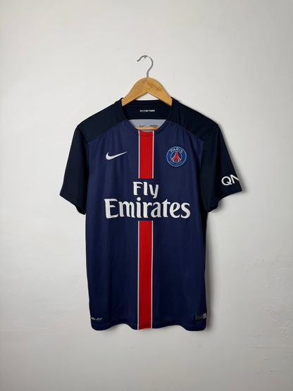 Edinson Cavani PSG 2015-16 home football shirt (M)