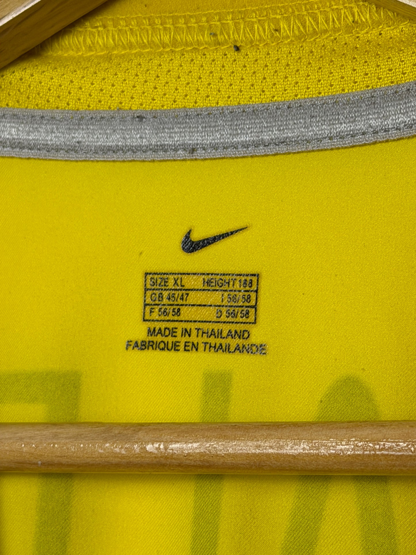 Ronaldinho Brazil 2002 World Cup home football shirt (XL)