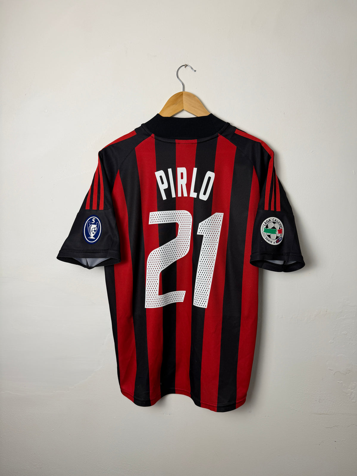 Andrea Pirlo AC Milan 2002-03 home football shirt (M)