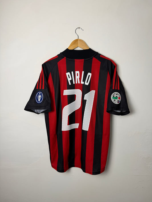 Andrea Pirlo AC Milan 2002-03 home football shirt (M)