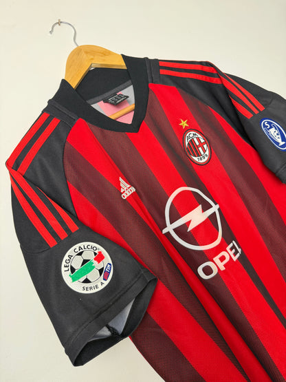 Andrea Pirlo AC Milan 2002-03 home football shirt (M)