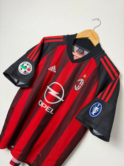 Andrea Pirlo AC Milan 2002-03 home football shirt (M)