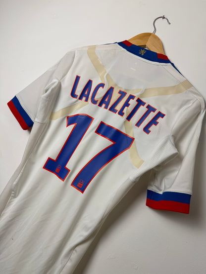 Alexandre Lacazette Olympique Lyonnais Techfit 2011-12 home football shirt (M)