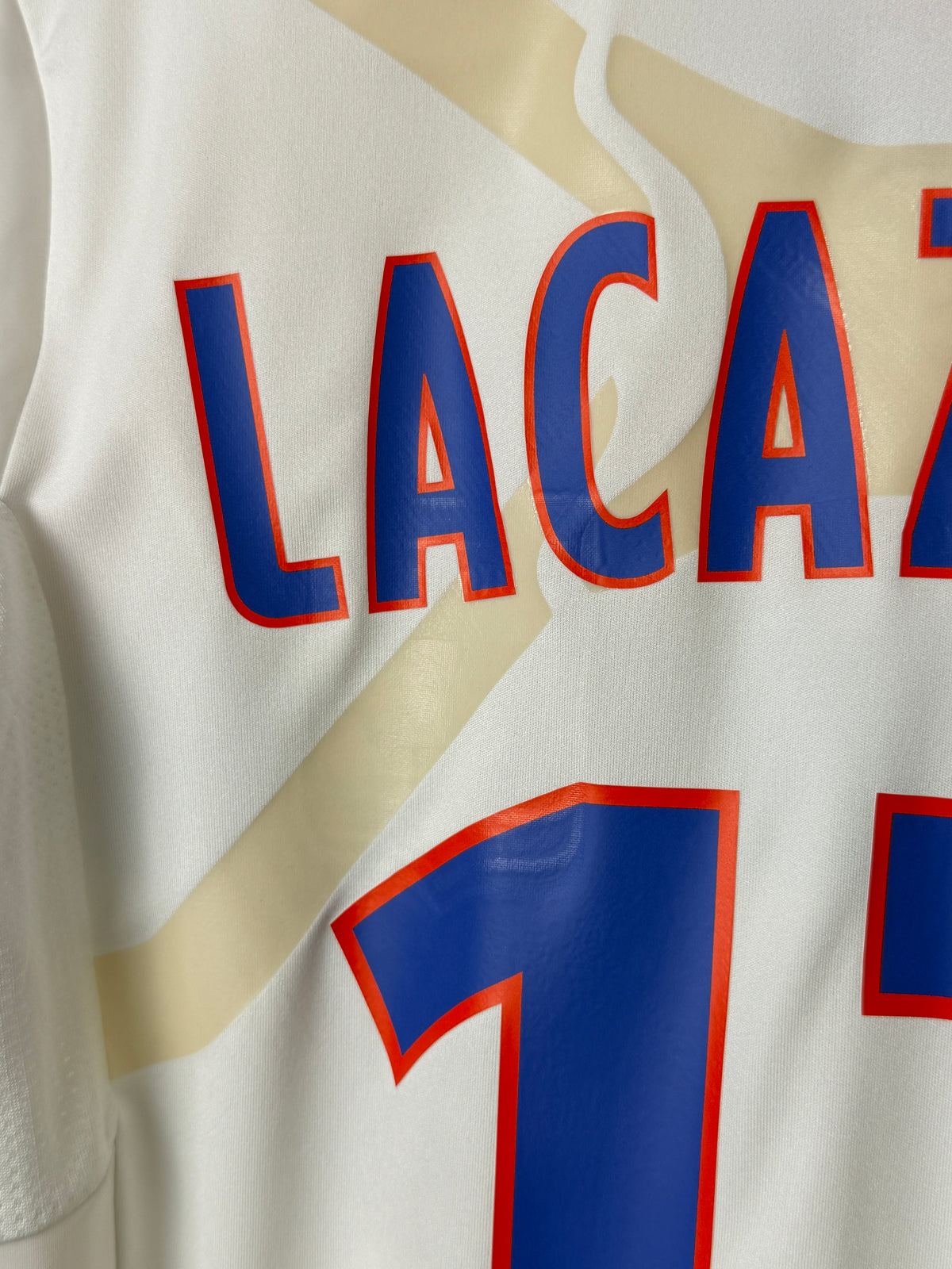 Alexandre Lacazette Olympique Lyonnais Techfit 2011-12 home football shirt (M)