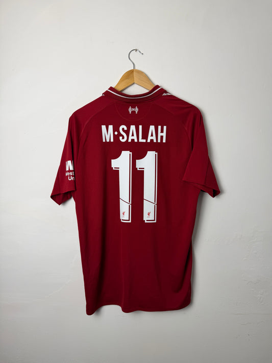 Mohamed Salah Liverpool FC 2018-19 home football shirt (M)