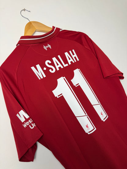 Mohamed Salah Liverpool FC 2018-19 home football shirt (M)