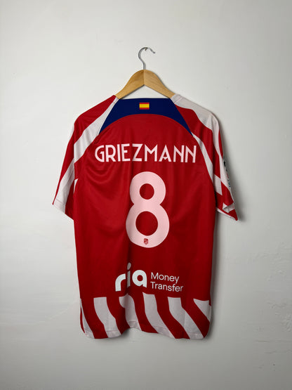 Antoine Griezmann Atletico Madrid 2022-23 home football shirt (L)